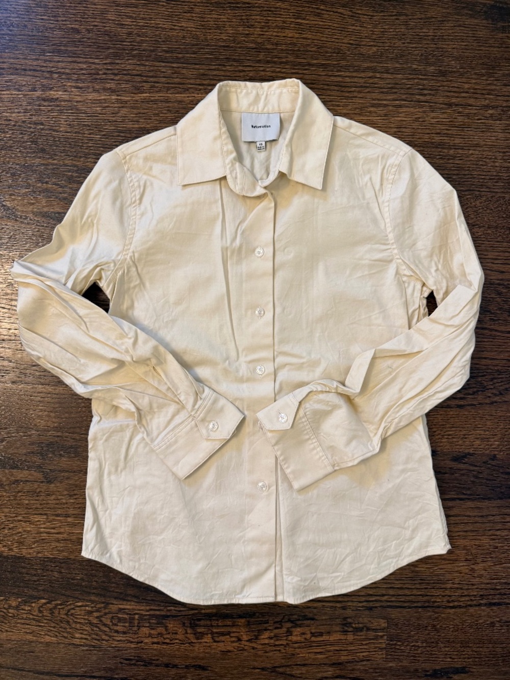 Reformation Alfie Relaxed Shirt, Color Sugar